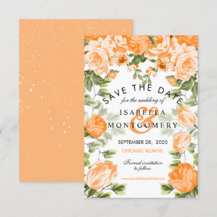 Botanischer Orangenfloral - Einladung