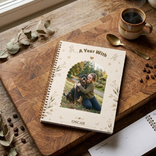 Botanischer Personalisierter Hund Foto Einfach Be Planer