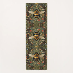 Botanischer personalisierter Retro-Hummel Yogamatte