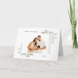 Botanischer Rahmen 4 Foto Arktis Winter Feiertagskarte