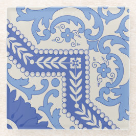 Botanischer Rahmen Glasuntersetzer