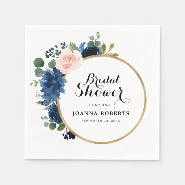 Botanischer Rosenrosse Serviette (Vorderseite)