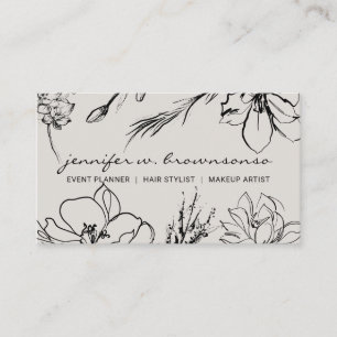 Botanischer Signature-Künstler Visitenkarte