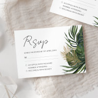 Botanischer Sommer-Boho-Hochzeit im tropischen Grü