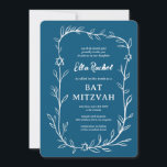 Botanischer Stern von David Bar Bat Mitzvah Einladung<br><div class="desc">Perfekte Karte, um eine Fledermausmitzvah, Bar mitzvah oder andere jüdische Feier anzukündigen! Handgezeichnete, zarte Blättertramkunst für Sie! Vollständig anpassbar! Klicken Sie auf "Personalisieren" oben, um den Text zu bearbeiten. Klicken Sie auf "Bearbeiten mit dem Design-Tool", um die Schriftart, Farben und Platzierungen anzupassen und um Text zum hinteren Seitendesign hinzuzufügen, wenn...</div>