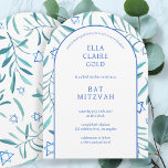 Botanischer Stern von David Bar Bat Mitzvah Einladung<br><div class="desc">Perfekte Karte, um eine Fledermausmitzvah, Bar mitzvah oder andere jüdische Feier anzukündigen! Handgemachte Aquarellkunst für Sie auf der Vorder- und Rückseite! Vollständig anpassbar! Klicken Sie auf "Personalisieren" oben, um den Text zu bearbeiten. Klicken Sie auf "Bearbeiten mit dem Design-Tool", um die Schriftart, Farben und Platzierungen anzupassen und das Design auf...</div>