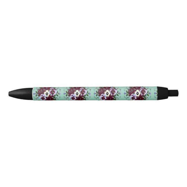Botanischer Stift Veilchen auf hellgrünem Hintergr (Vorderseite)