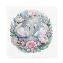 Botanischer Swan Napkins