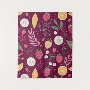Botanischer Teppich in mittlerer Größe – 50x60 Tie Wandteppich