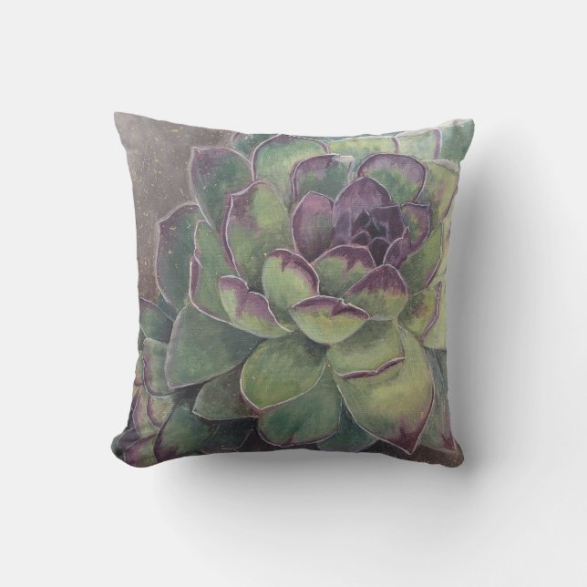 Botanischer Throw-Kissen Kissen (Vorderseite)