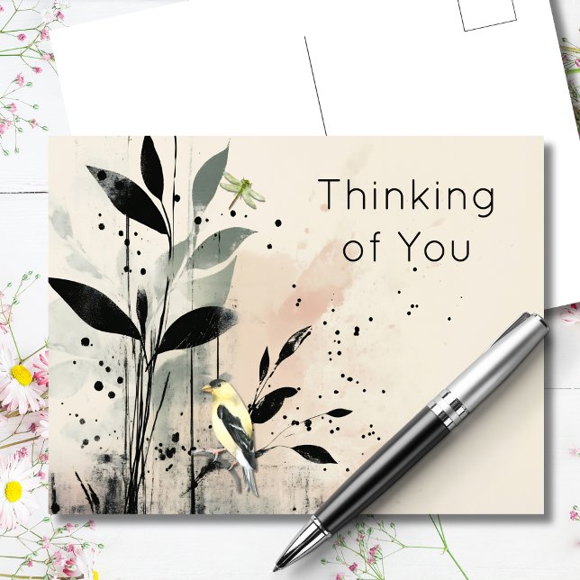 Botanischer Vogel Postkarte (Von Creator hochgeladen)