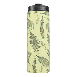 Botanischer Wald Ferns 1,1 Gelbe Creme BG Thermosbecher