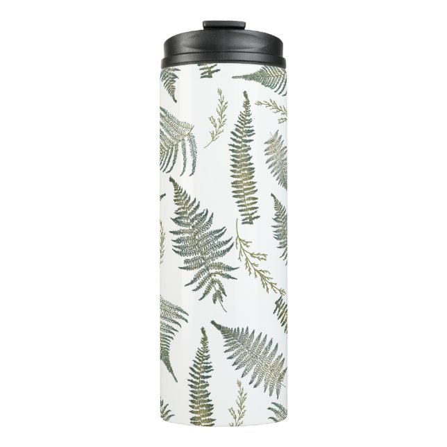 Botanischer Wald Ferns Muster 1.0 Thermosbecher (Vorderseite)
