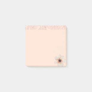 Botanischer Whisper - Minimalistische blumengeschm Post-it Klebezettel