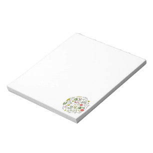 Botanischer Wildblumengarten Notizblock