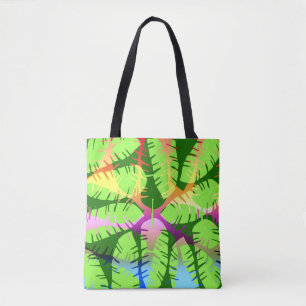 BOTANISCHES ABSTRACT BANANENBLÄTTER TASCHE