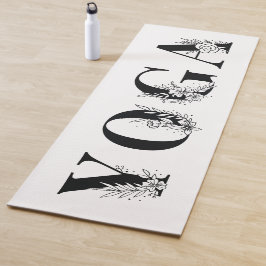 Botanisches Alphabet Yogamatte