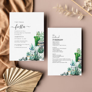 Botanisches Bachelorette Wochenende Party Einladun Mitteilungskarte