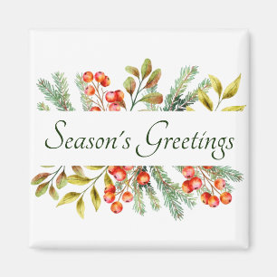 Botanisches Banner, individuelles Magnet