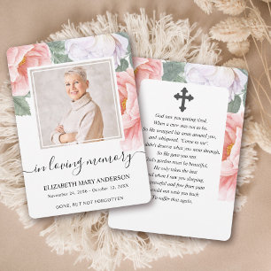 Botanisches Beileid Beerdigungskarte Dankeskarte