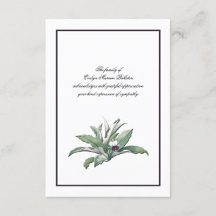 Botanisches Beileid Natur Danke Karte
