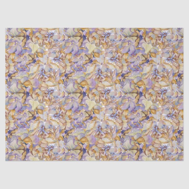 Botanisches Blätterblatt Boho Seidenpapier (Vorderseite)