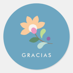 Botanisches Bloom Cinco de Mayo Sticker - Cerulean