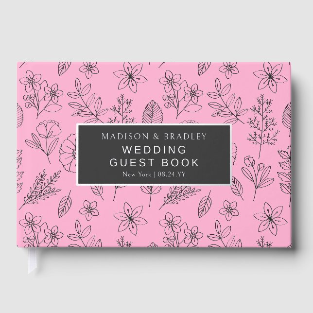 Botanisches Blumenbuch Gästebuch (Vorderseite)