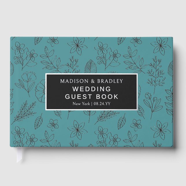 Botanisches Blumenbuch Gästebuch (Vorderseite)