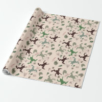 Botanisches Boho Frogs-Muster