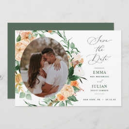 Botanisches Boho Greenery Sage Grünes neutrales Fo Save The Date