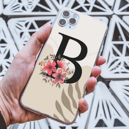 Botanisches Boho Retro mit Name 1. Hauptstadt B iPhone 16 Hülle