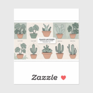 Botanisches Boho Sticker Set - 12 Minimalistische 