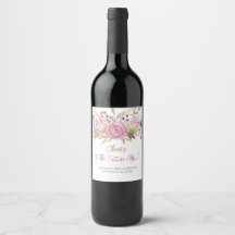 Botanisches Brautparty Pink Floral