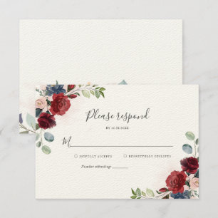 Botanisches Brautparty RSVP Karte