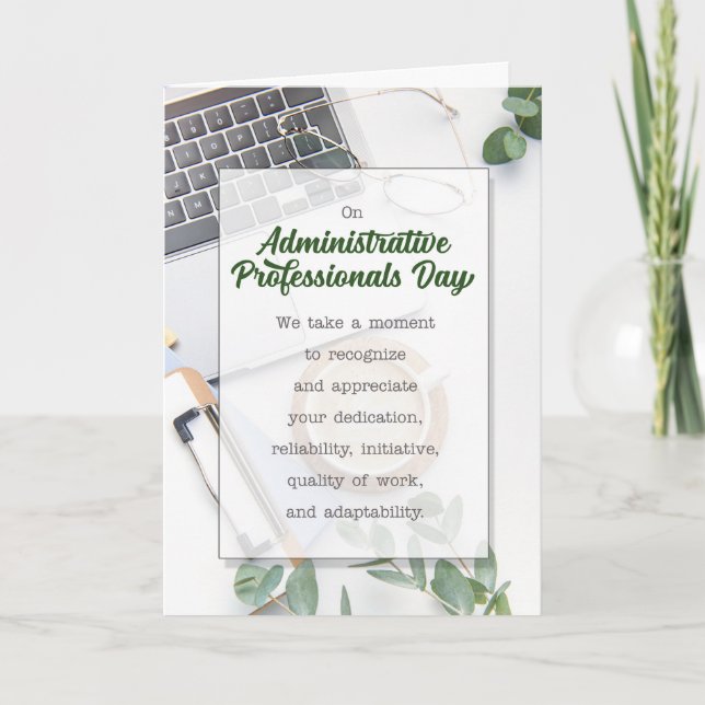 Botanisches Büro für Verwaltungspersonal Feiertagskarte (Vorderseite)