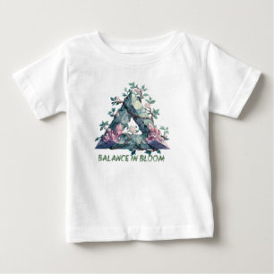 Botanisches Crystal Baby Shirt - Natur und Blumenk