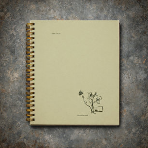 Botanisches Dark Academia Garten Leser Geschenk Planer