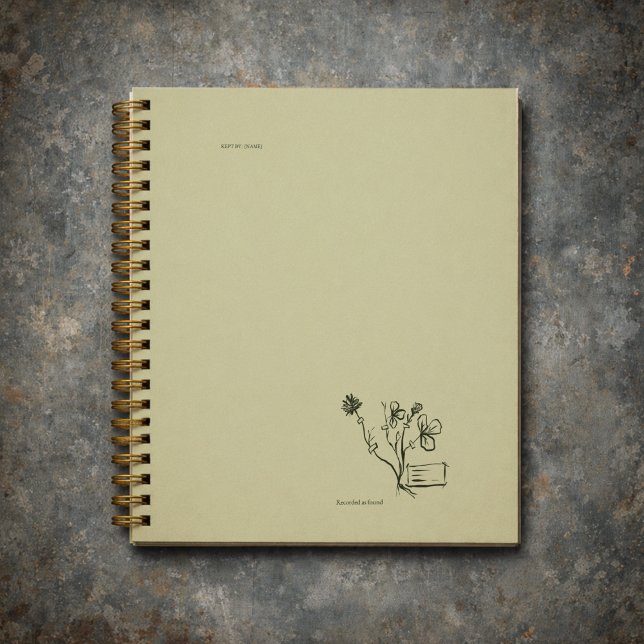 Botanisches Dark Academia Garten Leser Geschenk Planer (Von Creator hochgeladen)