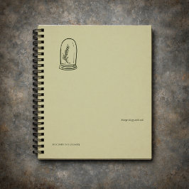 Botanisches Dark Academia Minimalist-Garten-Reader Notizbuch