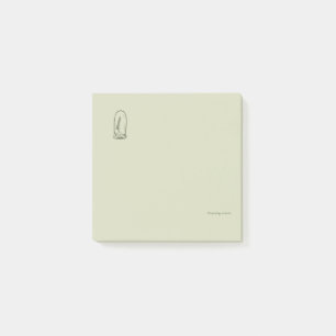 Botanisches Dark Academia Minimalist-Gartenleser G Post-it Klebezettel