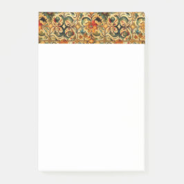 Botanisches Design des Goldenen Zeitalters Post-it Klebezettel
