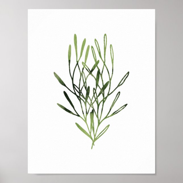 Botanisches Drucktrio Poster (Vorne)