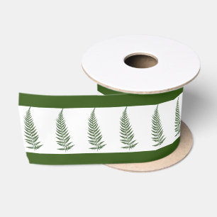 Botanisches Federblatt - Mischung und Farbe  Satinband