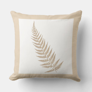 Botanisches Federblatt - Mix & Match Beige Kissen
