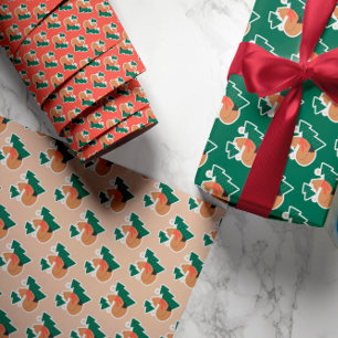 Botanisches festliches Feiertags- und Geburtstags- Geschenkpapier Set