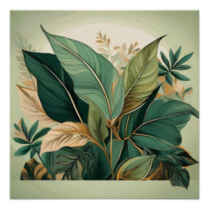 Botanisches Flair Poster