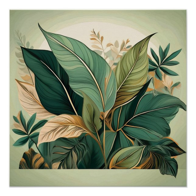Botanisches Flair Poster (Vorderseite)
