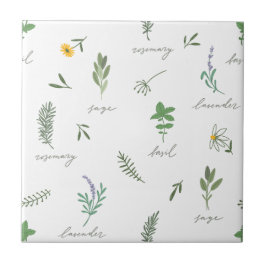 Botanisches Floral Fliese