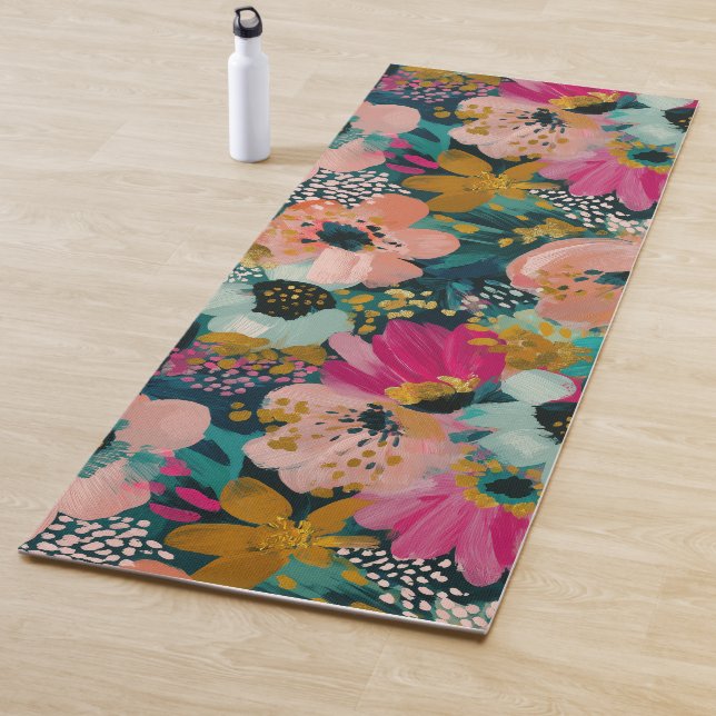 Botanisches Floral  Yogamatte (Beispiel)
